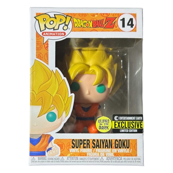 Funko Pop! Animation Dragonball Z Super Saiyan Goku #14 Vinyl - Picture 1 of 5